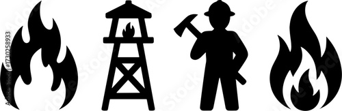 Firefighter and Wildfires for Safety Awareness Designs
