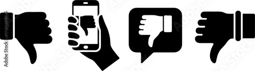 Thumbs Down Gestures for Social Media Feedback and Reactions