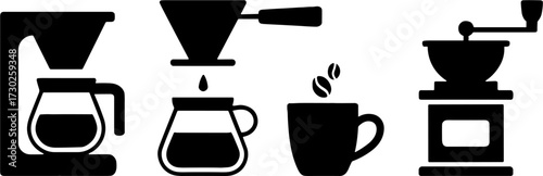 Coffee Brewing Toolss Coffee Maker Drip Brewer Grinder Mug