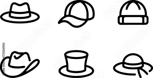 Collection of Stylish Hat Designs for Fashion and Accessories