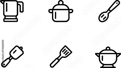 Kitchen Utensil Vectors for Cooking and Culinary Design