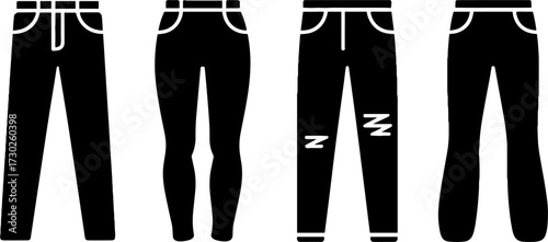 Variety of Stylish Pants Designs for Fashion Illustrations