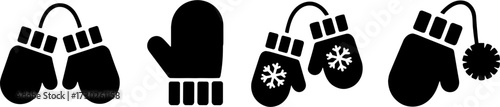 Winter Gloves and Mittens Silhouette Collection for Cozy Designs