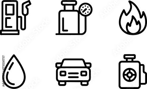 Car Fuel Gas Pump Fire Drop Engine Oil Motor Vehicles for Automotive and Mechanical Use