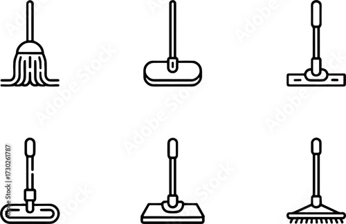 Collection of Minimalist Cleaning Toolss for Household Use