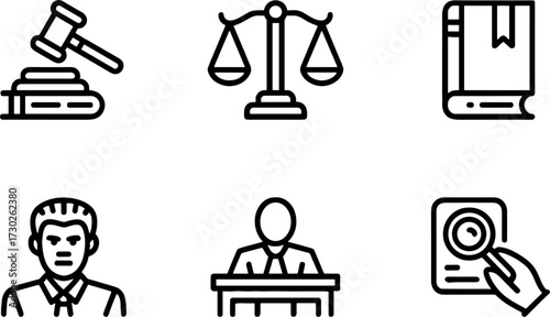 Legal Symbolss Collection for Law Firm Websites and Presentations