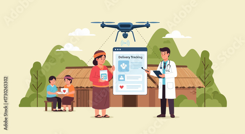 Drone Assisted Healthcare Delivery to Rural Communities Enhancing Medical Access