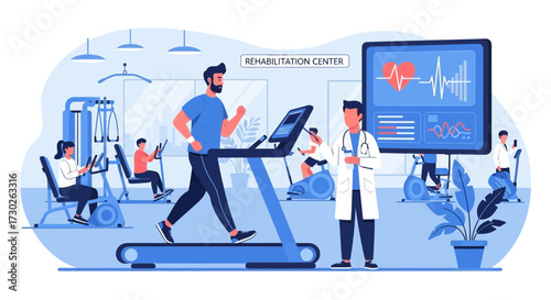 Rehabilitation center offers fitness programs and supervised medical recovery plans