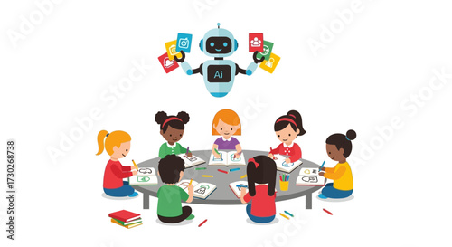 Children's Creative Workshop with AI Robot A Collaborative Learning Experience