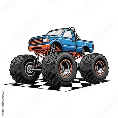 monster truck, big wheels truck, racing truck, offroad truck, blue orange truck, stunt truck, giant wheels, truck racing, powerful truck, extreme truck, monster truck show, mud truck, 4x4 truck, racin