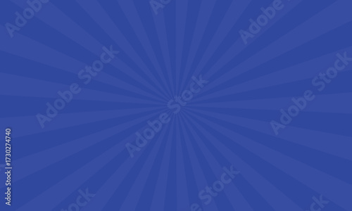 Blue radial burst background with a central point, creating a dynamic and vibrant visual effect.
