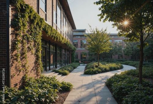 Academic complex featuring multiple facilities and inviting outdoor gathering areas