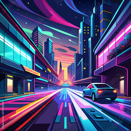 night city street