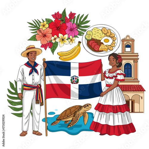 dominican republic culture, dominican couple, dominican traditional dress, dominican flag, dominican pride, dominican heritage, dominican architecture, dominican food, dominican dish, dominican banana