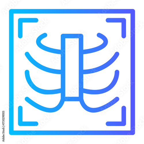 x-ray analysis icon