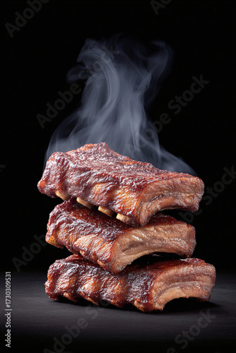 Stacked BBQ Ribs, Smoky and Delicious
