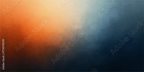 Dark blue grunge paper texture with a smoky cloud and bright light explosion