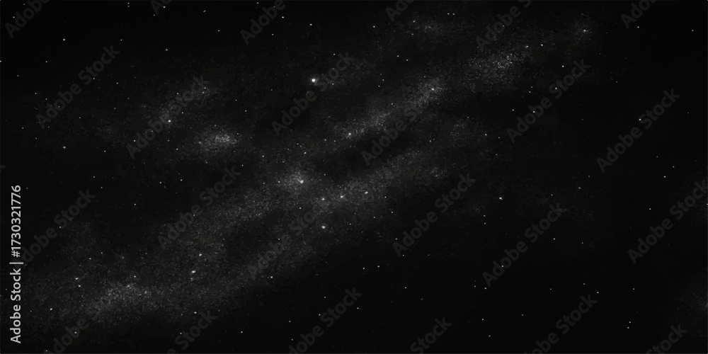 Obraz premium A stunning abstract illustration of a bright, starry, blue cosmos in the night sky