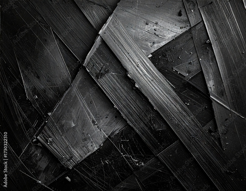 Obraz premium Abstract Dark Grey Geometric Shapes Texture