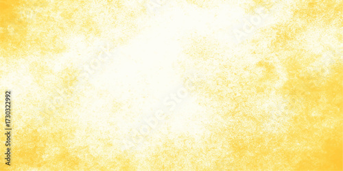 Vintage textured yellow and gold parchment paper with a grungy abstract pattern and old light brown watercolor illustration