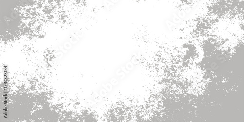 Abstract winter grunge frame with black texture and vintage snowflake pattern