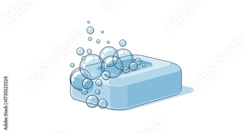 Handmade soap with rich lather, embodying hygiene and cleanliness routine