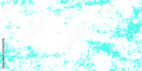 Abstract watercolor art with blue paint splashes and a snowflake pattern for a winter holiday background
