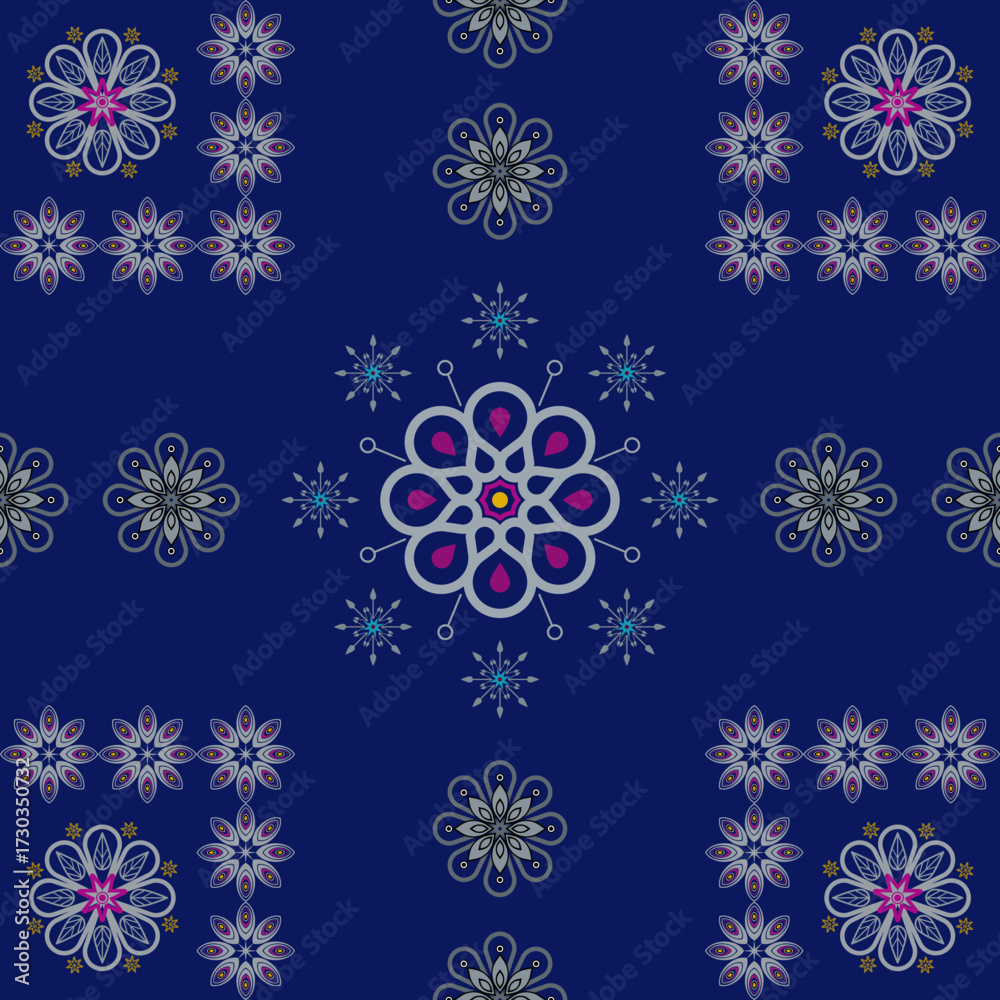 Naklejka premium geometric ethnic pattern vector design