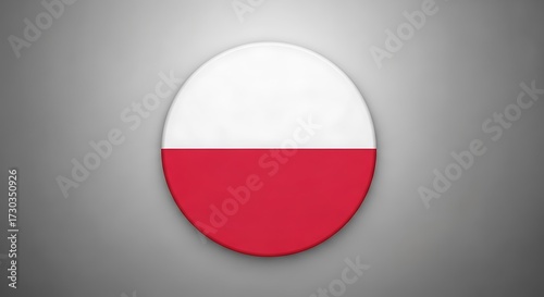 Polish Flag Circle Image. Free Download Polish Flag Circle Image. - GFXLoad