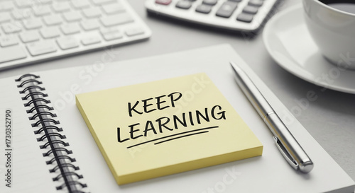 Yellow sticky note with handwritten text 