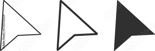  cursor icon set. Computer mouse pointer icons collection. click cursor arrow symbol
