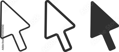  cursor icon set. Computer mouse pointer icons collection. click cursor arrow symbol
