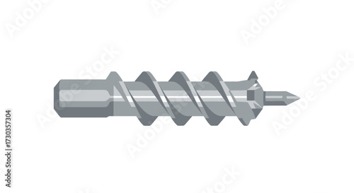 Conceptual illustration of a self drilling drywall anchor used in construction