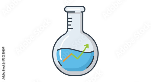 Growth analysis in a scientific experiment indicating business performance and evaluation processes