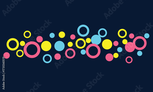 Playful background with colorful circles, perfect for adding a fun and vibrant touch