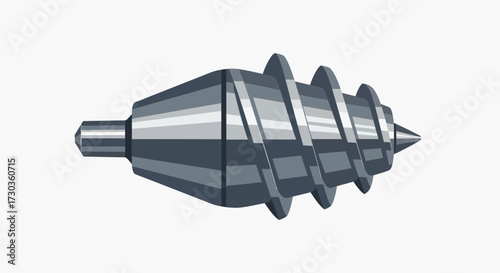 Stylized illustration of a screw anchor for diverse industrial projects