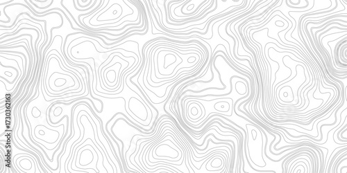Topographic map pattern background vector. Abstract mountain terrain map background with abstract shape line texture. Vector illustration. Abstract contours form digital landscape