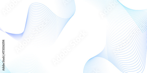 blue wave curve lines banner background design. Digital frequency track equalizer. Stylized line art background. modern soft luxury texture with smooth and clean vector subtle background illustration
