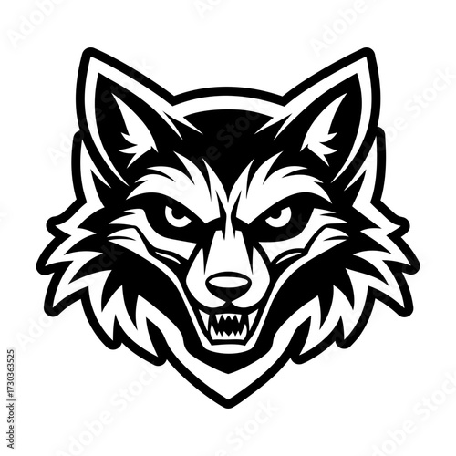 Glyph style icon showing a reynard head