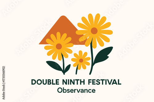 Double Ninth Festival Abstract Cultural Design