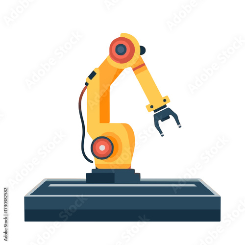Advanced robotic arm poised for automated manufacturing, precision and innovation in future factories