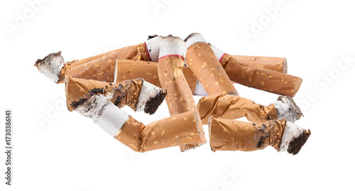 Fotografía large pile of dirty discarded cigarette butts