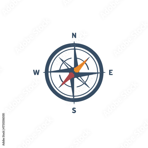 Classic compass graphic guiding your journey toward success and exploration