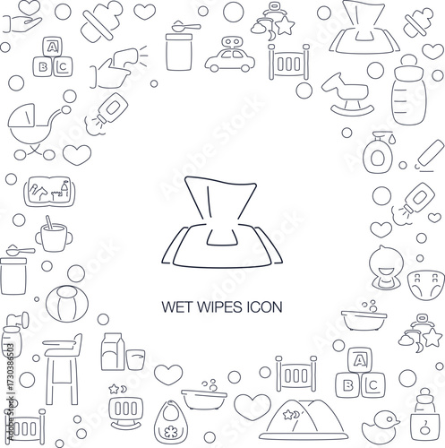 Wet Wipes Icon