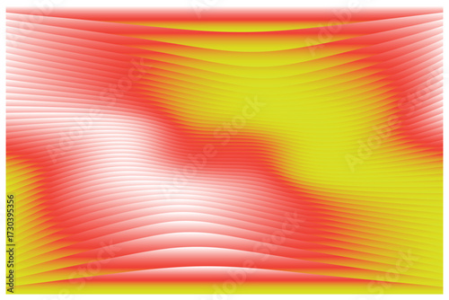 Wave Gradient Pattern – 2D Sacred Texture of Red-Yellow-White Motion and Devotional Radiance