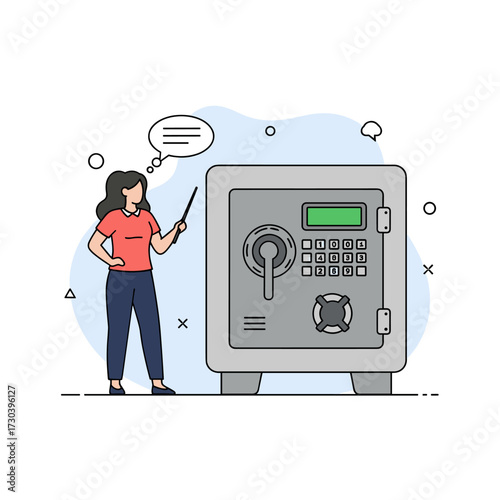 Explaining the features and functionality of a digital safe for enhanced security purposes.