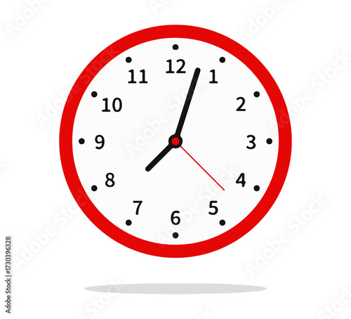 Clock Icon – Time, Schedule, and Deadline Management Vector Illustration