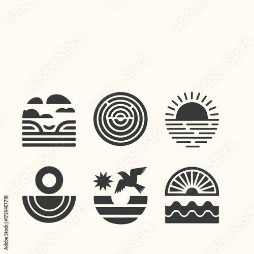 Vector art of two stylized infinity symbols forming a clover shape, representing luck, eternity, and endless possibilities, set against a neutral background