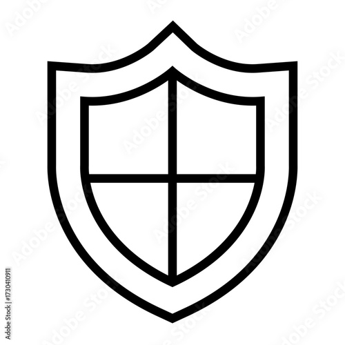 security, Shield, business security icon, Shield icon, Vaccine icon, illustration line vector icon