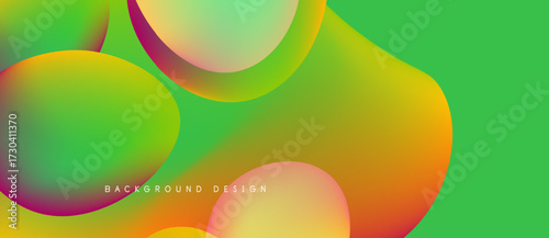 Abstract fluid shapes blend vibrant colors. Gradient transitions create dynamic visual texture. Modern design element for backgrounds.